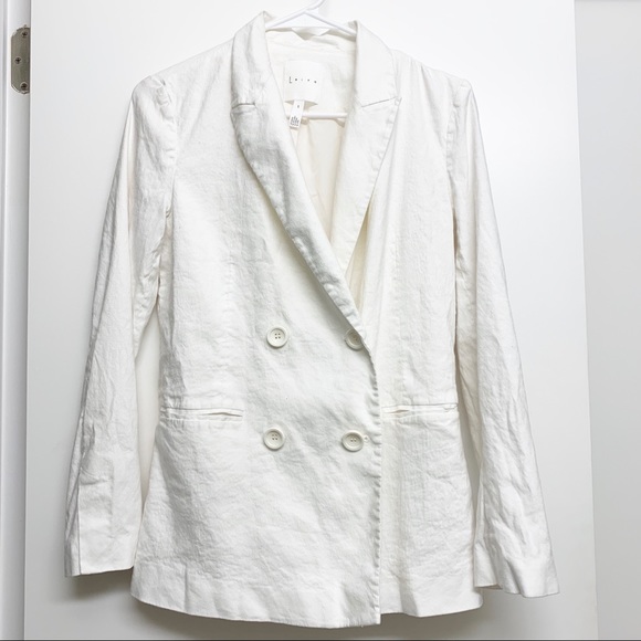 Leith double breasted Linen Blend Blazer - Picture 5 of 5